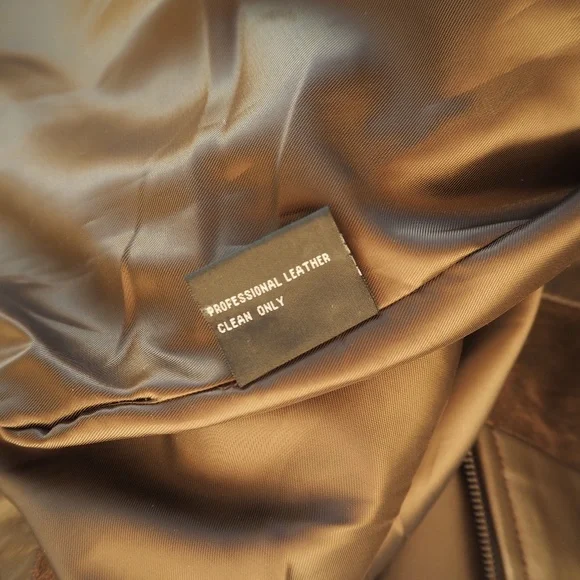 Clothing by Revue Brown Leather Jacket Women's Size XL - Picture 5 of 6